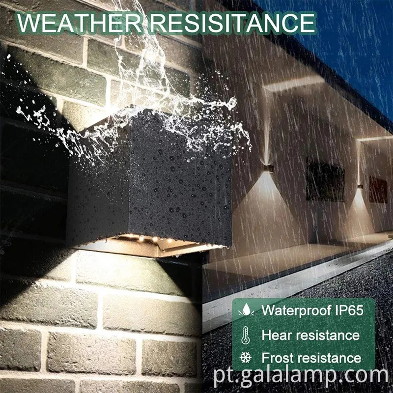 Luz de parede externa sem fio com tecnologia de sensor de movimento